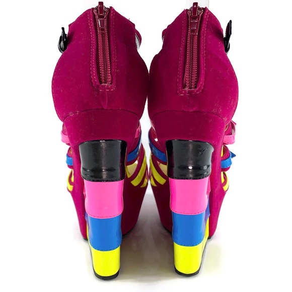 Wedge Sandals Platform Women's Buckle Strap Shoes - Picture 6 of 11